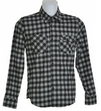 CAMICIA FLANELLA UOMO RAGAZZO QUADRI TASCHINI BOTTONI MARCA X-CAPE ART. CHECK