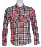 CAMICIA FLANELLA UOMO RAGAZZO QUADRI TASCHINI BOTTONI MARCA X-CAPE ART. CHECK