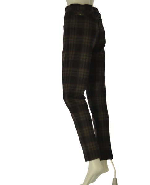 PANTALONI DONNA PERLA ELASTICO FANTASIA SCOZZESE ART. ASIA