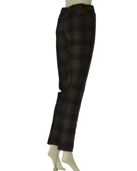 PANTALONI DONNA PERLA ELASTICO FANTASIA SCOZZESE ART. ASIA