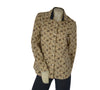 CAMICIA DONNA PERLA FANTASIA CASHMERE BOTTONI POLSINI COTONE ELASTICIZZATO ART. LUISA
