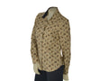 CAMICIA DONNA PERLA FANTASIA CASHMERE BOTTONI POLSINI COTONE ELASTICIZZATO ART. LUISA