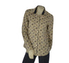 CAMICIA DONNA PERLA FANTASIA CASHMERE BOTTONI POLSINI COTONE ELASTICIZZATO ART. LUISA