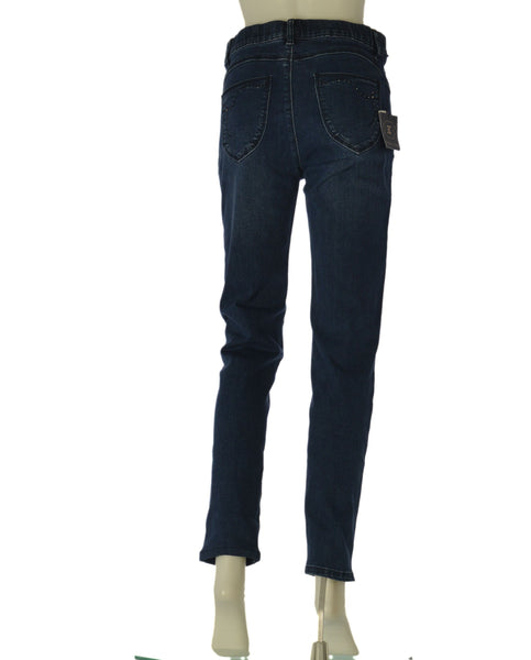 JEANS DONNA EMANUELA COSTA JEGGINGS ELASTICO TASCHE STRASS ART. EC6923
