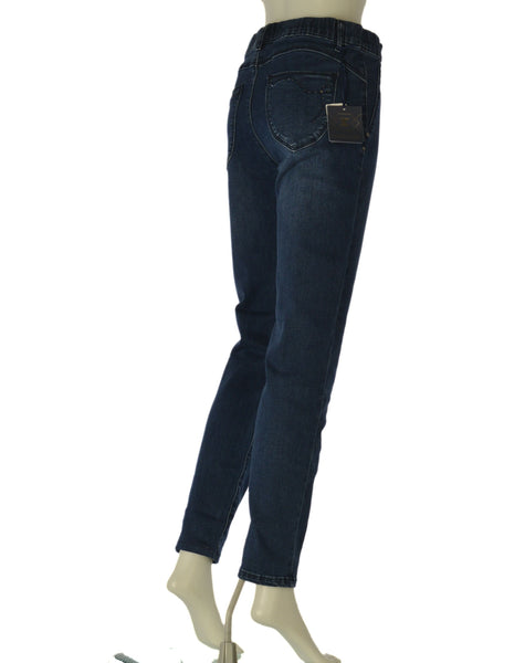 JEANS DONNA EMANUELA COSTA JEGGINGS ELASTICO TASCHE STRASS ART. EC6923