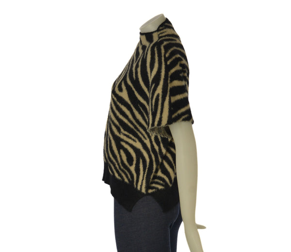 MAGLIONE DONNE GRIFFAI MANICA CORTA ZEBRATO CON LUREX ART. DGF7004
