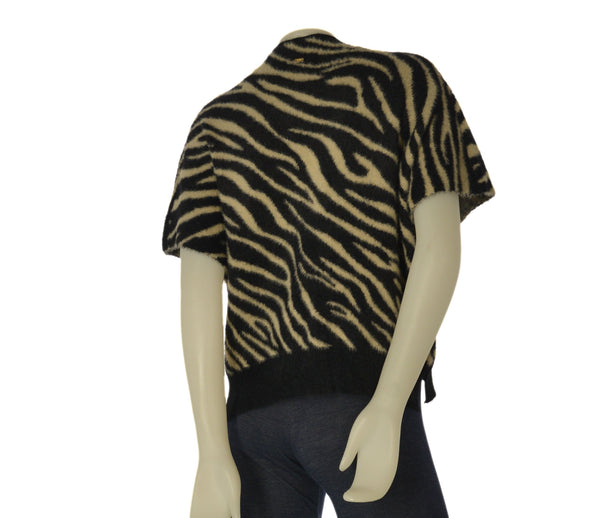 MAGLIONE DONNE GRIFFAI MANICA CORTA ZEBRATO CON LUREX ART. DGF7004