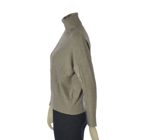 MAGLIONE DONNA GRIFFAI DOLCEVITA TRECCE STRASS VISCOSA ART. DGF6983