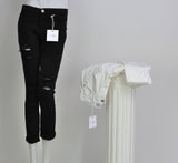 PANTALONI DONNA COTONE ELASTICIZZATO STRAPPI  X-CAPE ART. GILY C-TAGLI