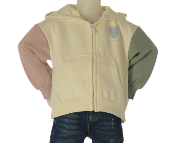 FELPA BAMBINA ZIPPY CAPPUCCIO TASCHE FULL ZIP FELPATA ART.ZBGAP0201-26022