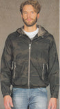 GIUBBETTO UOMO CAMOUFLAGE ZIP TASCHE CAPPUCCIO MARCA CORONA ART. MILITAR-93U