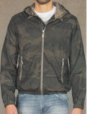 GIUBBETTO UOMO CAMOUFLAGE ZIP TASCHE CAPPUCCIO MARCA CORONA ART. MILITAR-93U
