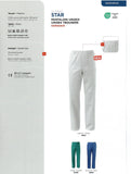 PANTALONI UNISEX PURO COTONE VITA ELASTICIZZATA LAVABILE MARCA SIGGI ART. STAR
