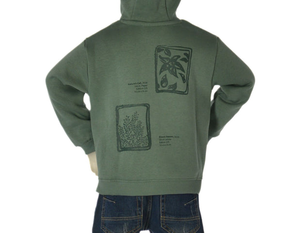FELPA BAMBINA ZIPPY FELPATA FULL ZIP CAPPUCCIO TASCHE STAMPE ART. ZKGAP0201-26028