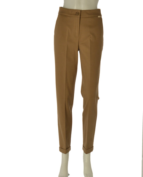 PANTALONI DONNA LAURA BIAGIOTTI JERSEY TASCHE FRANCESE ZIP BOTTONE ART. LB27I-IRIS