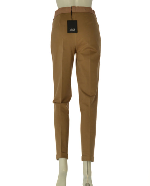 PANTALONI DONNA LAURA BIAGIOTTI JERSEY TASCHE FRANCESE ZIP BOTTONE ART. LB27I-IRIS
