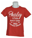 T-SHIRT UOMO PURO COTONE GIROCOLLO MARCA PHARLEY AND FIELDS  ART. TRIMB