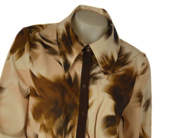 CAMICIA DONNA LAURA BIAGIOTTI FANTASIA BOTTONI SPACCHI ART. LB27I-1510