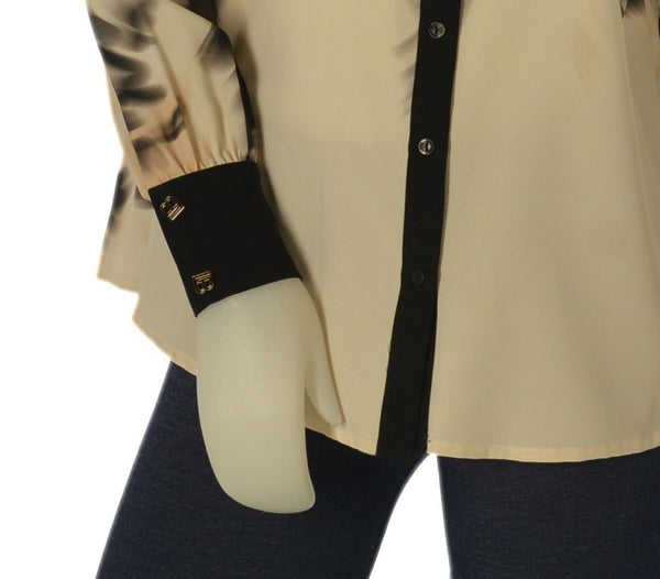 CAMICIA DONNA LAURA BIAGIOTTI FANTASIA BOTTONI SPACCHI ART. LB27I-1510
