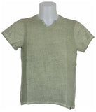 T-SHIRT UOMO MISTO LINO COTONE BOTTONI MARCA X-CAPE ART. GERKEN