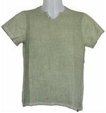 T-SHIRT UOMO MISTO LINO COTONE BOTTONI MARCA X-CAPE ART. GERKEN
