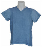 T-SHIRT UOMO MISTO LINO COTONE BOTTONI MARCA X-CAPE ART. GERKEN
