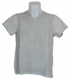 T-SHIRT UOMO MISTO LINO COTONE BOTTONI MARCA X-CAPE ART. GERKEN