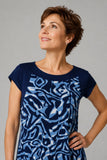 ABITO DONNA MARCA PERLA MANICA CORTA FANTASIA JERSEY VISCOSA ART. SARA