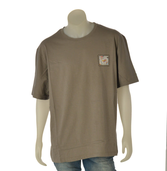 T-SHIRT UOMO  MAXFORT TAGLIE OVER GIROCOLLO STAMPA COTONE ART. 43423