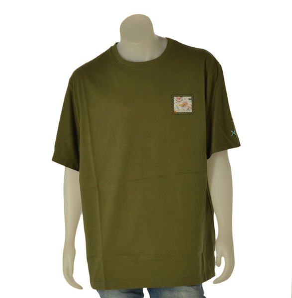 T-SHIRT UOMO  MAXFORT TAGLIE OVER GIROCOLLO STAMPA COTONE ART. 43423