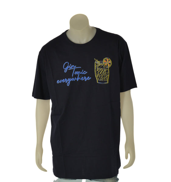 T-SHIRT UOMO MAXFORT TAGLIE OVER GIROCOLLO STAMPA COTONE ART. 43112
