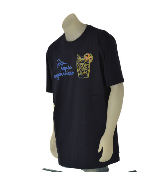 T-SHIRT UOMO MAXFORT TAGLIE OVER GIROCOLLO STAMPA COTONE ART. 43112