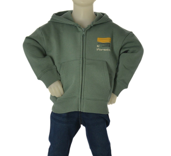 FELPA BAMBINO ZIPPY FELPATA CAPPUCCIO FULL ZIP TASCHE STAMPA ART. ZKBAP0201-26020