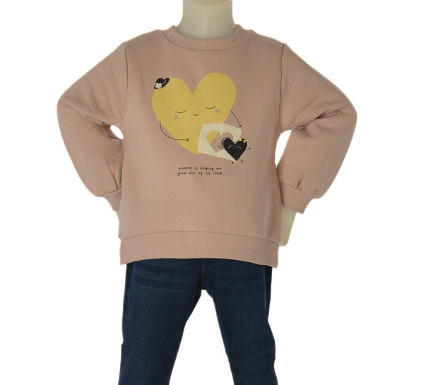 FELPA BAMBINA  ZIPPY FELPATA GIROCOLLO STAMPA COTONE ART. ZBGAP0202-26031