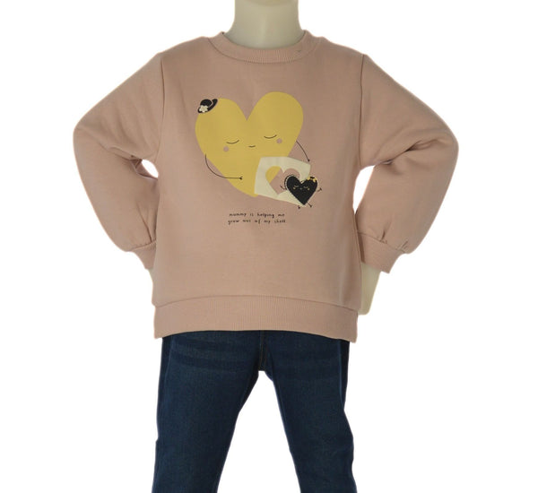 FELPA BAMBINA  ZIPPY FELPATA GIROCOLLO STAMPA COTONE ART. ZBGAP0202-26031
