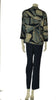 COMPLETO DONNA PERLA PANTALONE GIACCA BLUSA ELEGANTE ART. FRANCIA