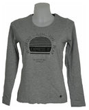 MAGLIA DONNA GIROCOLLO MANICA LUNGA STAMPA MARCA LOSAN ART. 1004AB