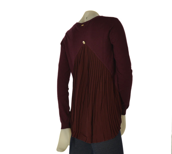 MAGLIONE DONNA GRIFFAI GIROCOLLO CON GEORGET E BOTTONE GIOIELLO ART. DGF7012