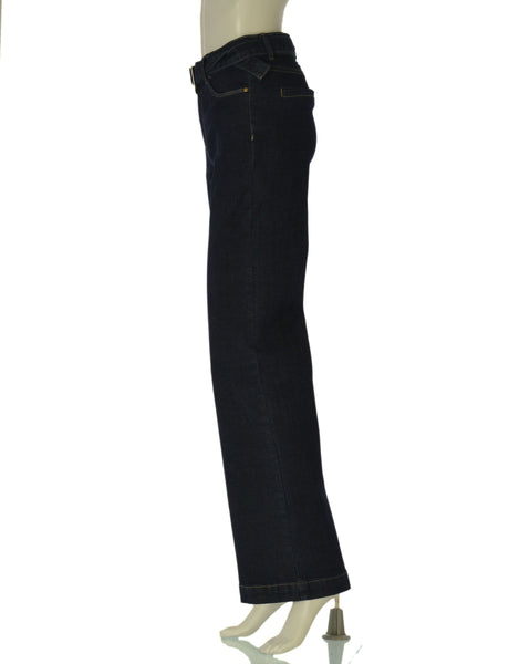 JEANS DONNA FLAVIA COSTANTI PALAZZO ZIP BOTTONE CINTURA ELASTICIZZATI ART. FC9301