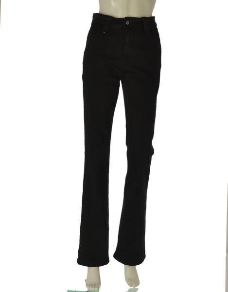 JEANS DONNA FLAVIA COSTANTI NERO A ZAMPA TASCHE FRANCESE ART. FC9320
