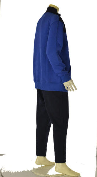 TUTA UOMO MAXFORT TAGLIE OVER FELPATA FELPA FUL ZIP PANTALONE ART. CUSNA