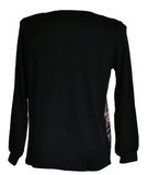 MAGLIA DONNA MANICA LUNGA PANNELLO FANTASIA MARCA ISTINTI ART. 30385