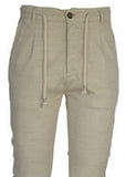 PANTALONI UOMO MISTO LINO TASCHE COULISSE MARCA X-CAPE ART. DANDY