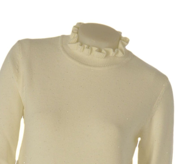 MAGLIONE DONNA GRIFFAI COLLO LUPETTO CON RICCETTI MICRO PAILLETTES VISCOSA ART. DGF6951