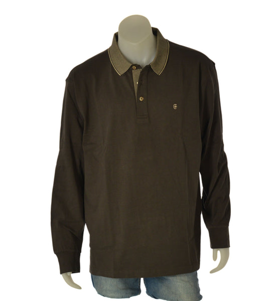 POLO UOMO COVERI TAGLIE OVER MANICA LUNGA CALDO COTONE ART. OPL5320