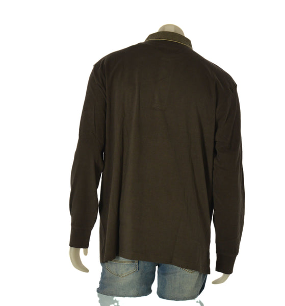 POLO UOMO COVERI TAGLIE OVER MANICA LUNGA CALDO COTONE ART. OPL5320