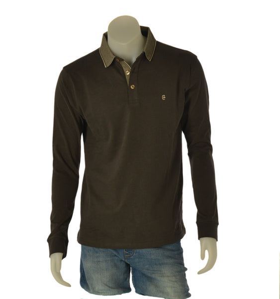 POLO UOMO COVERI MANICA LUNGA CALDO COTONE POLSINI ART. PL5254