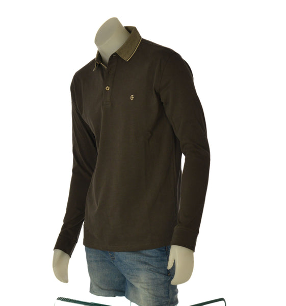 POLO UOMO COVERI MANICA LUNGA CALDO COTONE POLSINI ART. PL5254