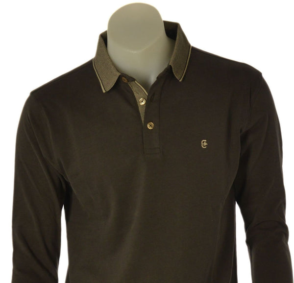POLO UOMO COVERI MANICA LUNGA CALDO COTONE POLSINI ART. PL5254