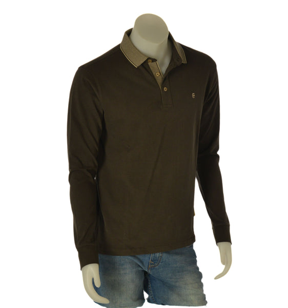 POLO UOMO COVERI MANICA LUNGA CALDO COTONE POLSINI ART. PL5254